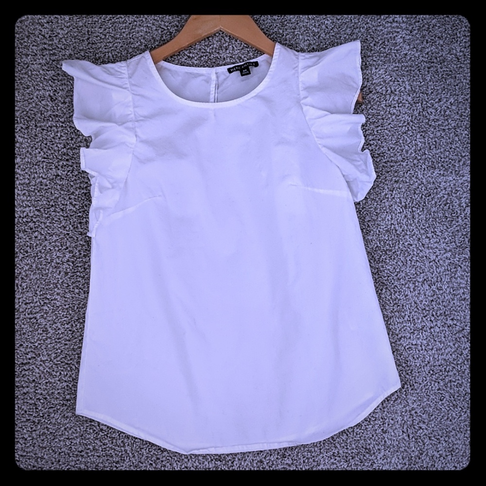 White JCrew Factory top